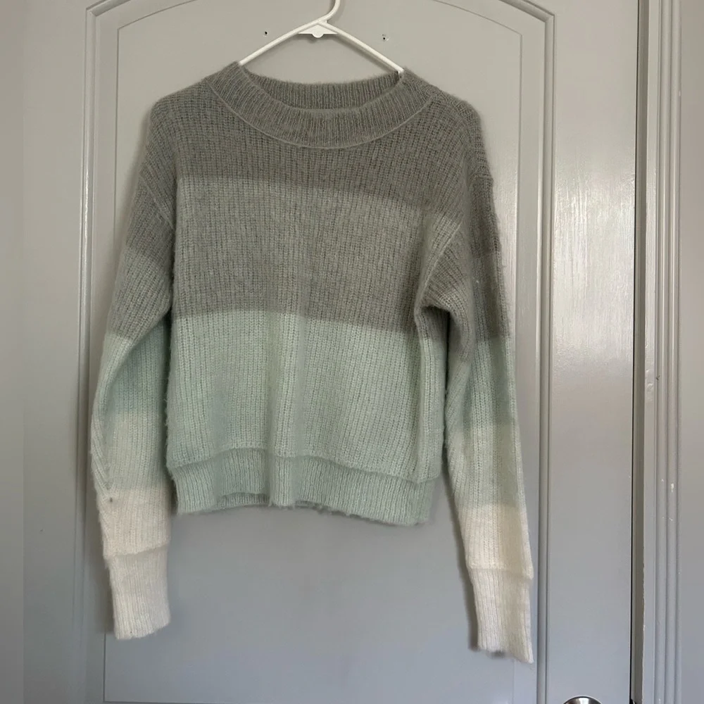 Free People Autumn Sky Pullover Wool Blend Sweater  size XS